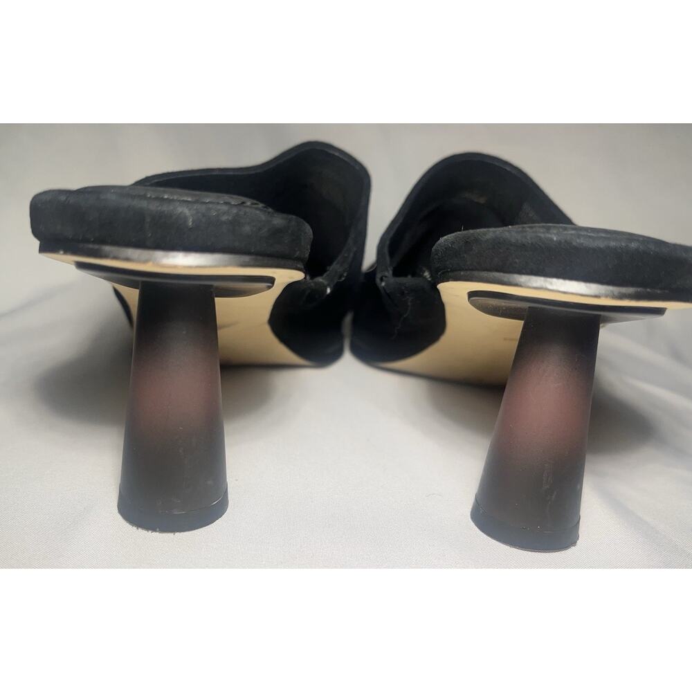 Sanctuary Women's Breezy Heeled Black Suede Sandal - Black, Size 10M Spool Heels - Picture 4 of 8